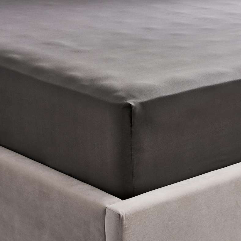 Everyday Full Fitted sheet 120x200+33cm.-Grey