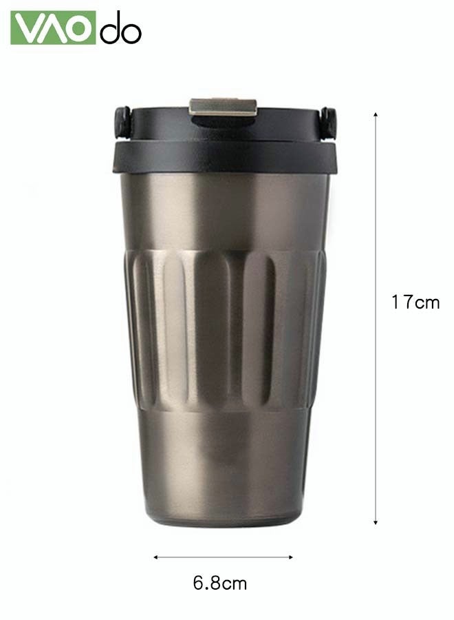 VAOdo Stainless Steel Thermos Mug Cold and Heat Preservation with Handle Suitable for Home Office Travel Coffee Mug - Image 2