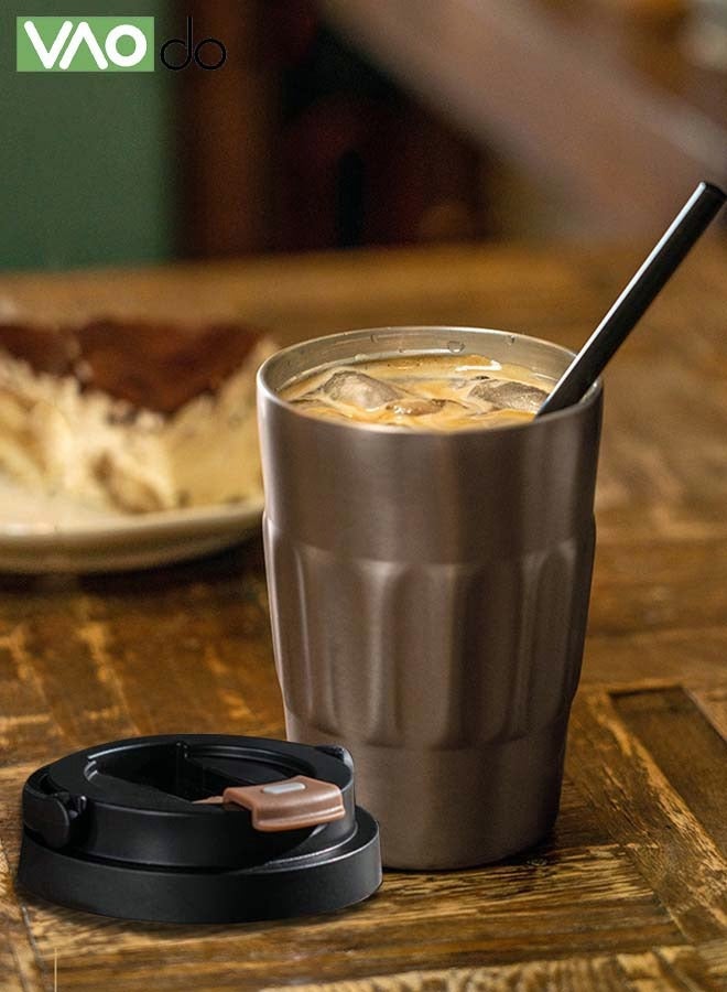 VAOdo Stainless Steel Thermos Mug Cold and Heat Preservation with Handle Suitable for Home Office Travel Coffee Mug - Image 4