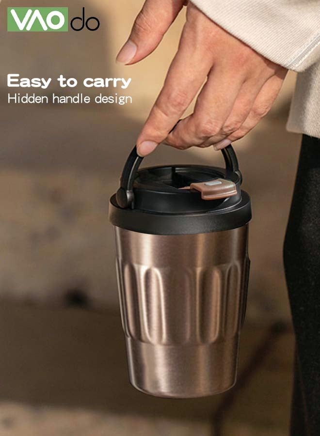 VAOdo Stainless Steel Thermos Mug Cold and Heat Preservation with Handle Suitable for Home Office Travel Coffee Mug - Image 5