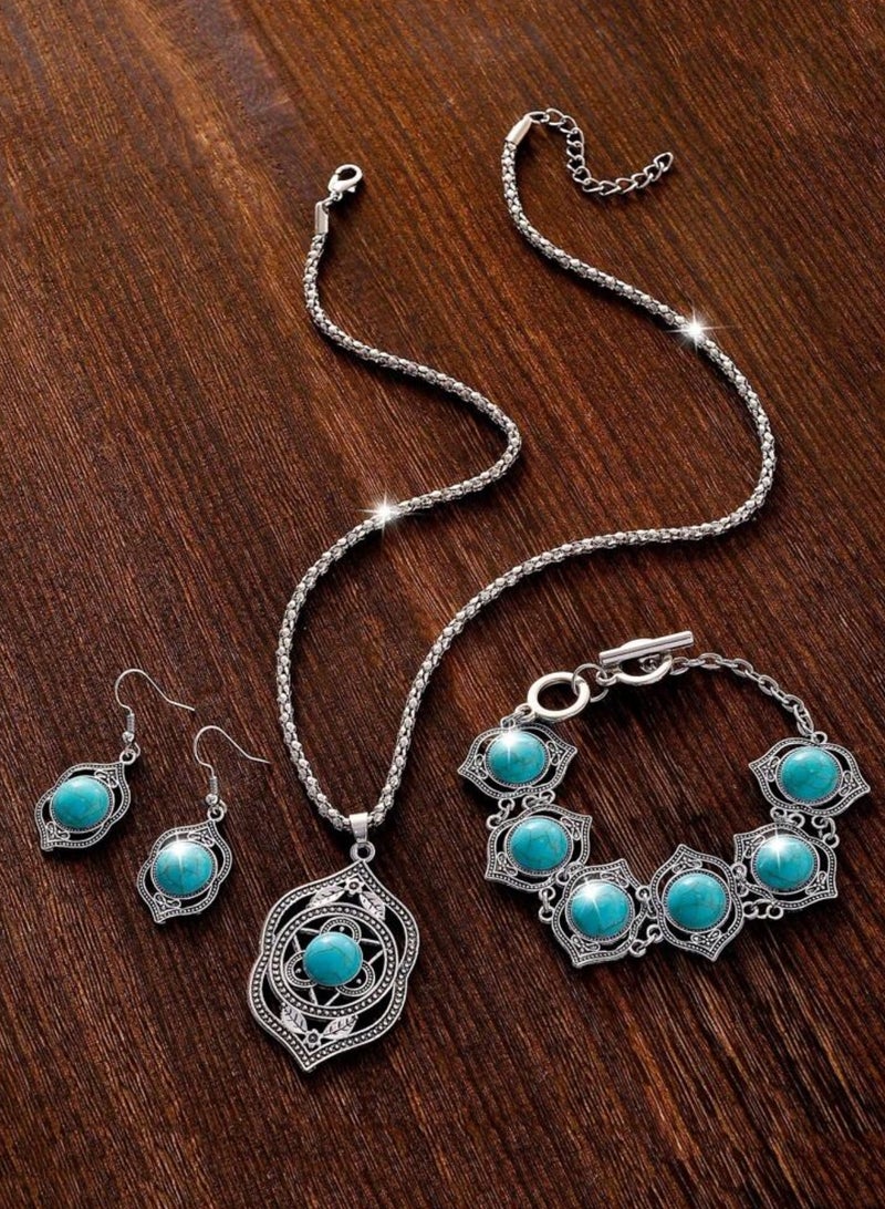 إيكوال طقم اكسسوارات نسائي تراثي أنيق وعالي الجودة - Image 2