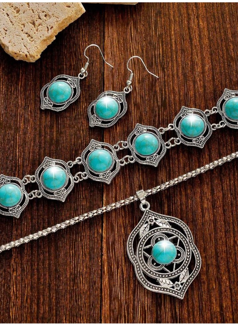 إيكوال طقم اكسسوارات نسائي تراثي أنيق وعالي الجودة - Image 3