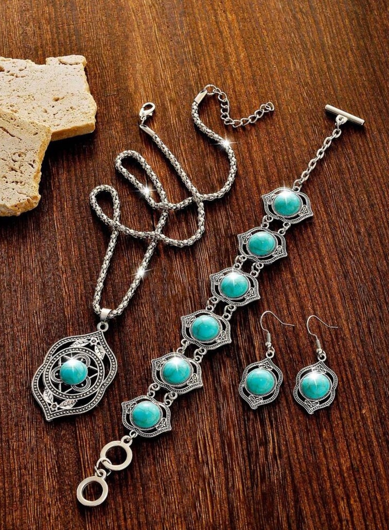 إيكوال طقم اكسسوارات نسائي تراثي أنيق وعالي الجودة - Image 4