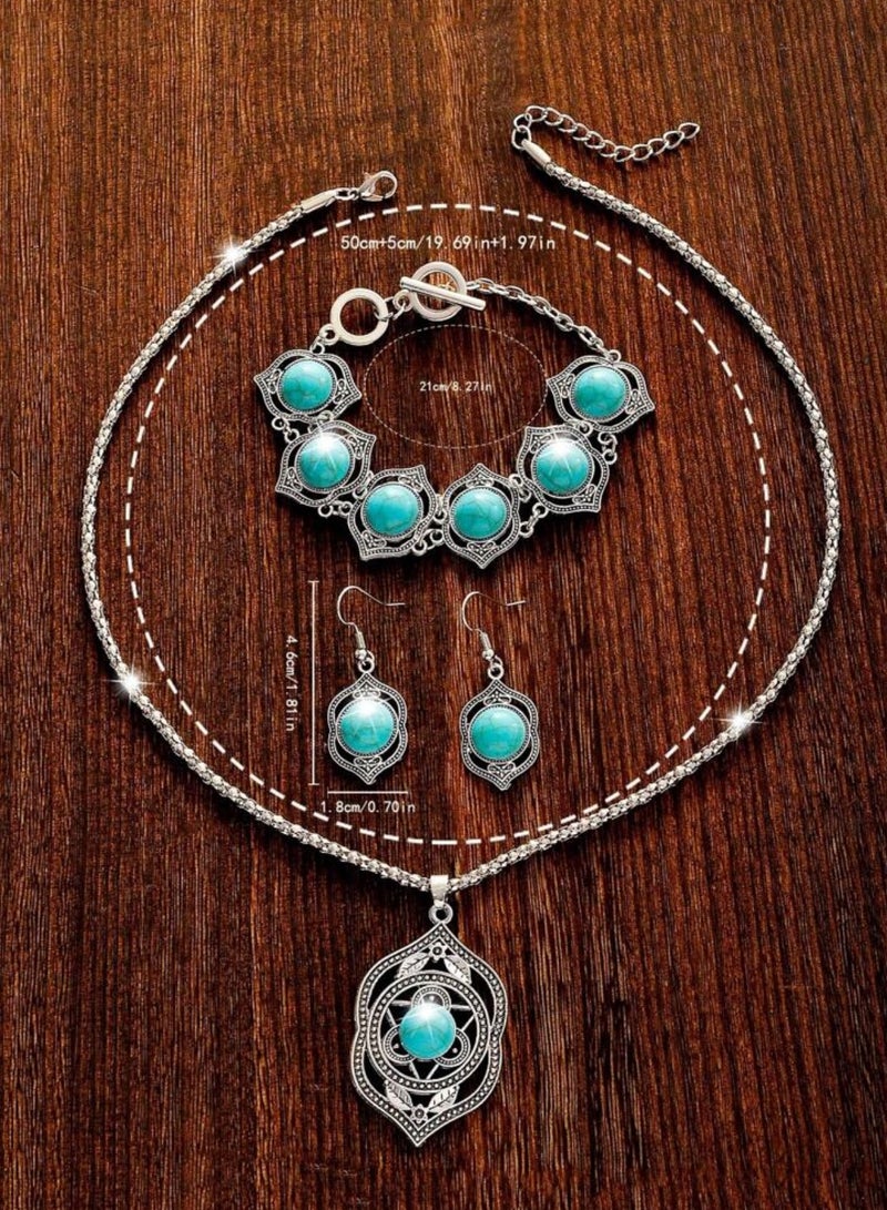 إيكوال طقم اكسسوارات نسائي تراثي أنيق وعالي الجودة - Image 5