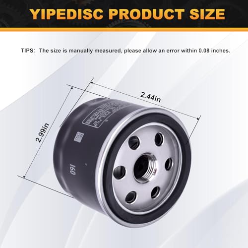 YIPEDISC Oil Filter 160 for BMW F700 GS F800 GS F800 GT 2013-2017 F750 GS F850 GS 2017-2024 M1000RR 2021-2024 S1000 R 2013-2025 RR 2010-2024 XR 2015-2025 R1250 GS/R/RS/RT 2019-2025 - Image 2
