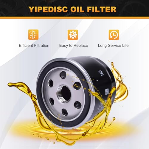 YIPEDISC Oil Filter 160 for BMW F700 GS F800 GS F800 GT 2013-2017 F750 GS F850 GS 2017-2024 M1000RR 2021-2024 S1000 R 2013-2025 RR 2010-2024 XR 2015-2025 R1250 GS/R/RS/RT 2019-2025 - Image 5