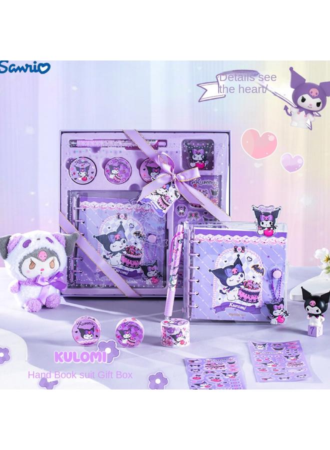 Bluejw Hand Ledger Sticker Suit High Color Value Kulomi Big Ear Dog Gift Box Full Set Of Melody Cute Girl Heart Walking Stick - Image 2