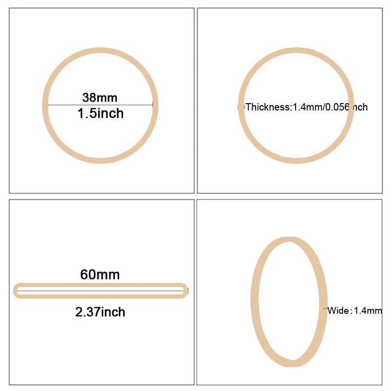YOUOWO Rubber Bands Size 16 rubber band 530pcs Beige 200g size 16 Elastic Rubber Bands for Office Supplies money - Image 2