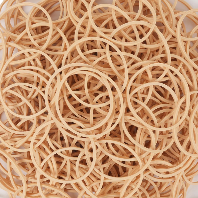 YOUOWO Rubber Bands Size 16 rubber band 530pcs Beige 200g size 16 Elastic Rubber Bands for Office Supplies money - Image 4