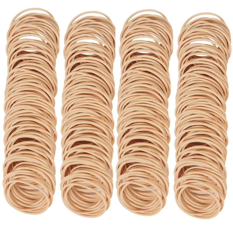 YOUOWO Rubber Bands Size 16 rubber band 530pcs Beige 200g size 16 Elastic Rubber Bands for Office Supplies money - Image 3