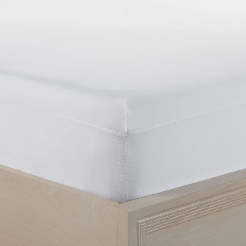 Serta Serta Power Chill Queen Size Waterproof Mattress Cover  Soft and Breathable Cooling Mattress Protector  15"" Elastic Deep Pocket for Secure Fit  White  - Image 2