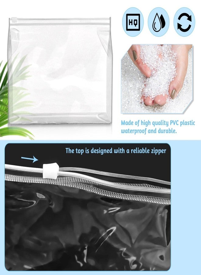 BadenBach 24 Mini Makeup Bags, Clear Organizer Pouches, Plastic Cosmetic Organizer with Zipper for Travel, Toiletry, Vacation, Swimsuit, clear, 7.9" x 5.9"x 2", Clear - Image 4
