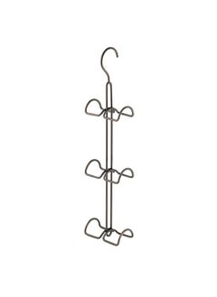 InterDesign Classico Hanging Closet Organizer For Purses Handbags Satchels Backpacks Scarves Pashminas Slings Closet Accessories 6 Hooks Bronze  - Image 4