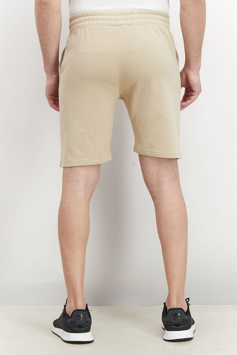 Ocean Pacific Men Drawstring Pull On Basic Shorts, Tan - Image 2
