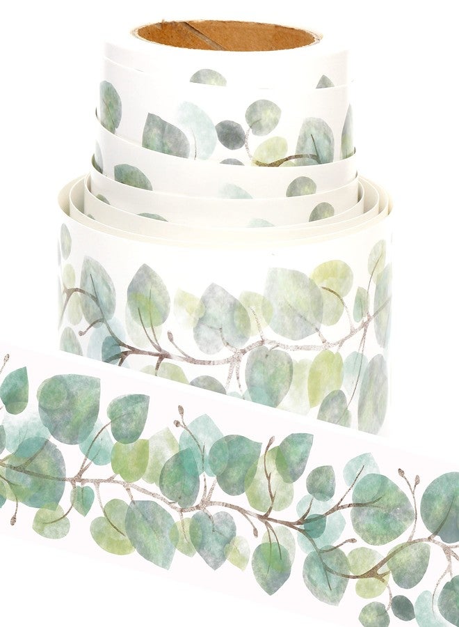 Youngever 52.5 ft Bulletin Board Borders for Classroom Decoration (Eucalyptus Design) - Image 1