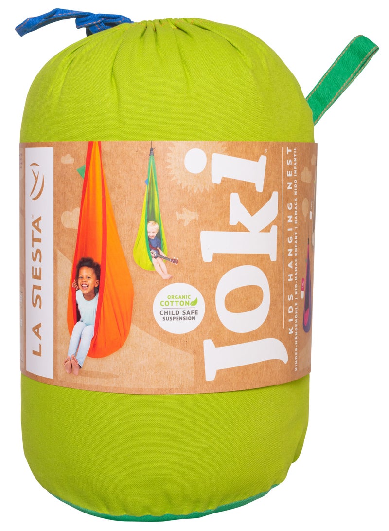 LA SIESTA Joki Indoor Kids Hanging Nest with Suspension Kit (Froggy) - Image 5
