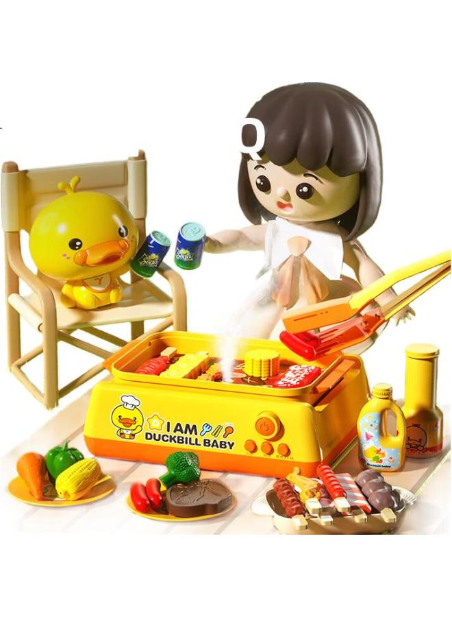 Xst Yellow Duck Pretend Kitchen Steamer Toy, Cooking Pot For Girls And Boys, 3-6 Years Old, 8Th Birthday Gift - Image 1