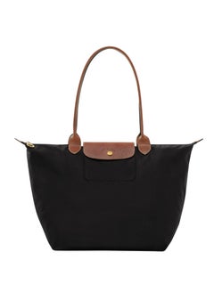 Longchamp women's large tote bag handbag shoulder bag black classic style  - Image 1