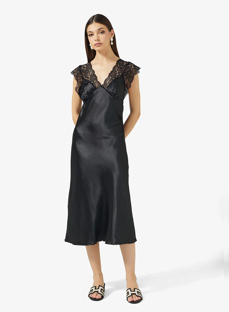 ELLA Night Dress With Lace