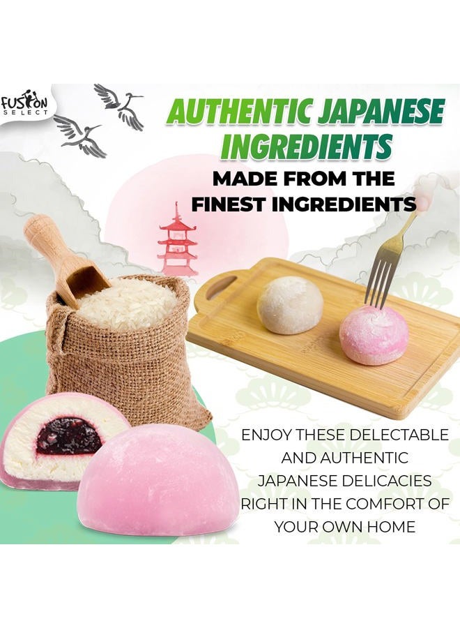 Fusion Select Mochi Daifuku Snacks - Traditional Japanese Rice Cakes with Filling - Flavored Asian Sweet Desserts for Family - Chewy and Soft Texture - 6 Pieces per Pack (Boba Milk Tea) - Image 5