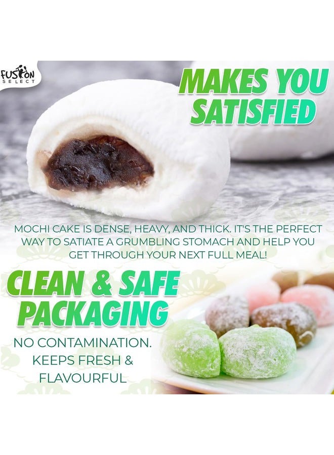 Fusion Select Mochi Daifuku Snacks - Traditional Japanese Rice Cakes with Filling - Flavored Asian Sweet Desserts for Family - Chewy and Soft Texture - 6 Pieces per Pack (Boba Milk Tea) - Image 3