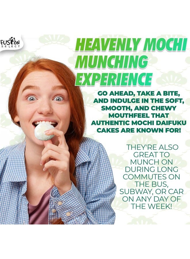 Fusion Select Mochi Daifuku Snacks - Traditional Japanese Rice Cakes with Filling - Flavored Asian Sweet Desserts for Family - Chewy and Soft Texture - 6 Pieces per Pack (Boba Milk Tea) - Image 4