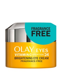 Olay Olay Vitamin C + Peptide 24 Eye Cream, Fragrance-Free, 0.5 oz  - Image 1