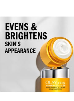 Olay Olay Vitamin C + Peptide 24 Eye Cream, Fragrance-Free, 0.5 oz  - Image 2