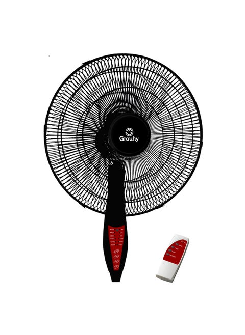 مروحة حائط بريموت كنترول   أسود * أحمر - UW-18026-R