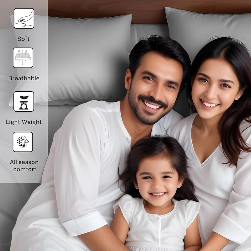 لينينوالاس شرشف ملكي مقاس 150x200 سم، 100% حرير خيزران عضوي لسرير حجم كينغ، جيب عميق يصل إلى 40 سم، ناعم، مبرد، هيبوالرجينيك (أسود نفاث) - Image 5