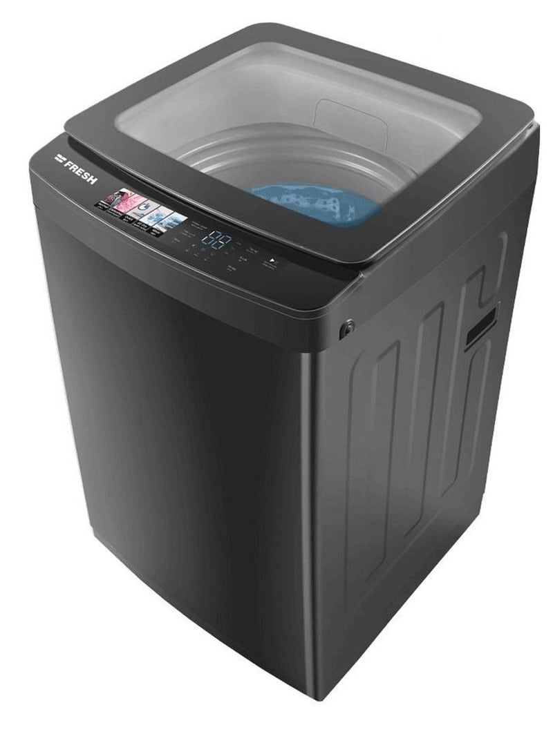 Fresh washing machine, top loading, 8 kg, silver, metal body - Image 1