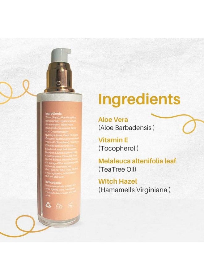 Maria Aires - Skincare Hydrating Facial Cleanser (100Ml) Antiaging Foaming Face Wash With Hyaluronic Acid And Essential Ceramides Soothing Aloe Vera For Dry Sensitive Skin For Men And Women - Image 1
