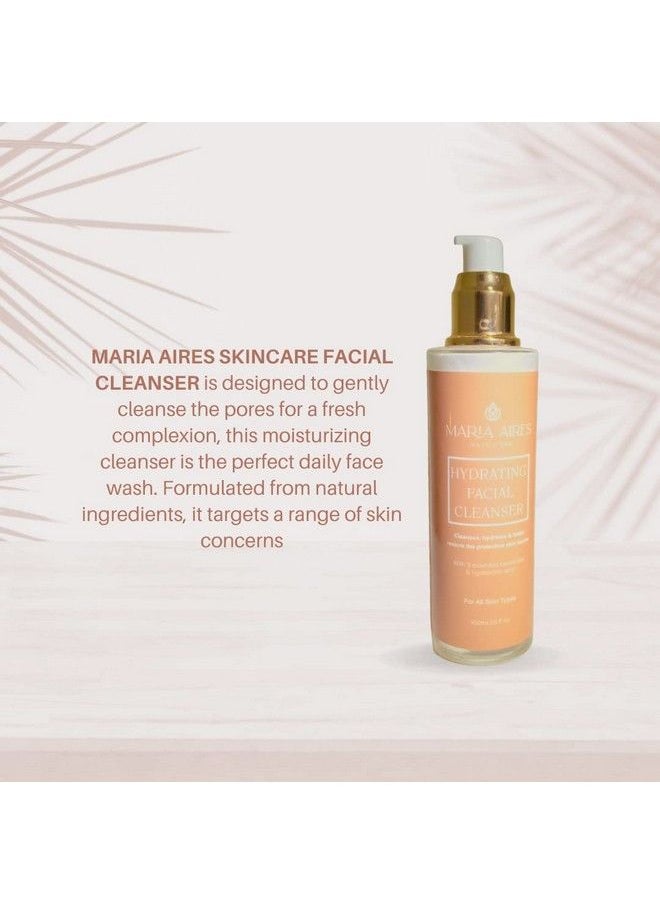 Maria Aires - Skincare Hydrating Facial Cleanser (100Ml) Antiaging Foaming Face Wash With Hyaluronic Acid And Essential Ceramides Soothing Aloe Vera For Dry Sensitive Skin For Men And Women - Image 1