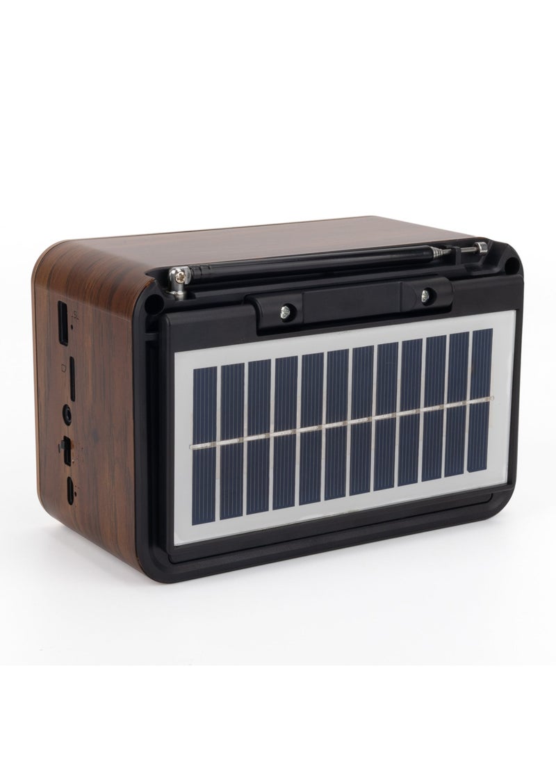 Denx Rechargeable Radio, Portable Radio Am Fm Transistor With Best Sound, Solar/Battery Operated Radio, Support Tf Card/Usb Playing  - Image 2