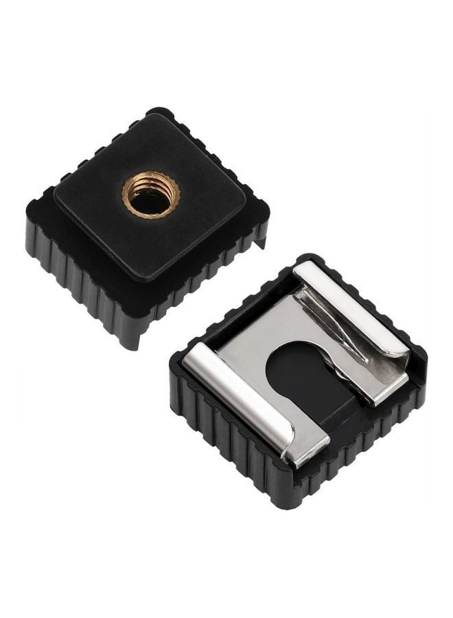 NIBEMINENT Camera Shoe Mount Adapter 10x4x10cm Black  - Image 4
