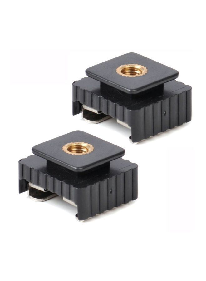 NIBEMINENT Camera Shoe Mount Adapter 10x4x10cm Black  - Image 2