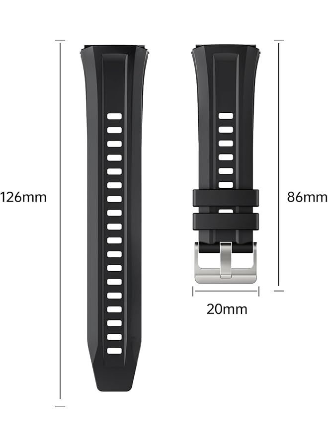 erorex 3 Packs Silicone Watch Bands Compatible With Huawei Watch Gt5 Pro 46Mm Replacement Smartwatch Band Strap  - Image 3
