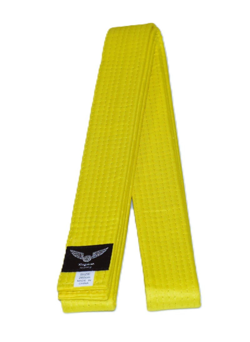 KINGDOM Taekwondo Rank Belt, Yellow 