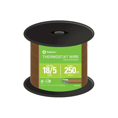 Southwire 64169644 250 ft. 18/5 Brown Solid CU CL2 Thermostat Wire - Image 2