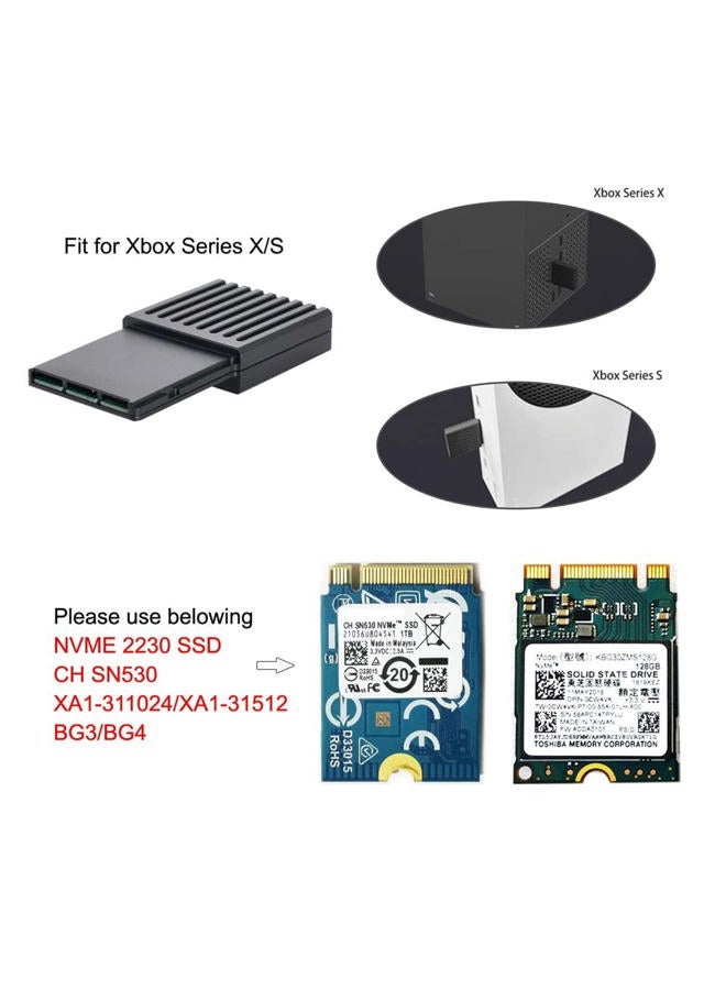 NFHK CF-Express Type-B to M.2 NVMe 2230 M-Key Adapter CFE for Xbox Series X&S CH SN530 SSD PCIe4.0 Expansion Memory Card - Image 2