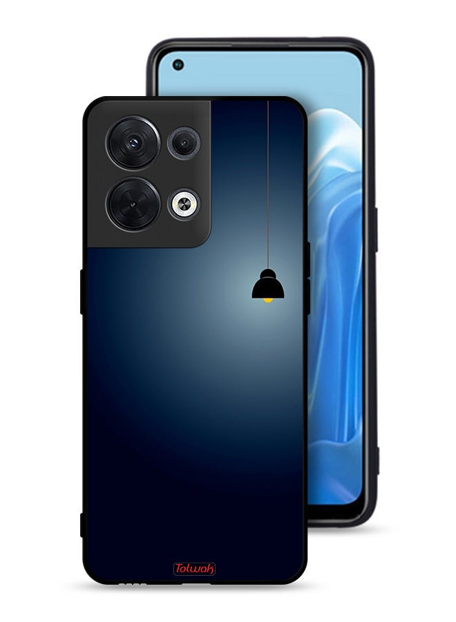 Tolwak غطاء حماية أوبو رينو8 5G مع فن الإضاءة المعلقة - Image 1
