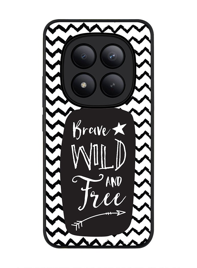 For Xiaomi Redmi Note 15 Pro+ / Poco M8 Pro Case,Slim fit Camera Protection, Shockproof Thin Phone cover  - Brave, Wild And Free