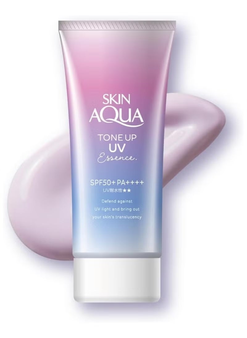 سكين أكوا SKIN AQUA SPF50+ / PA++++ Transparency up Tone UV Essence واقي من الشمس - 80 جرام - Image 2