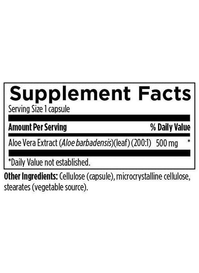 designs for health - Aloe/200X 200Mg Aloe Vera Extract Highly Concentrated Aloe Leaf Supplement For Gi Support Non Gmo Vegetarian Pills (60 Capsules) - Image 1