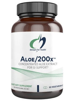 Aloe/200X 200Mg Aloe Vera Extract Highly Concentrated Aloe Leaf Supplement For Gi Support Non Gmo Vegetarian Pills (60 Capsules)