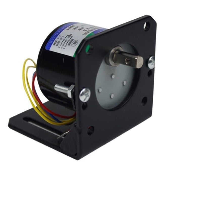 220V 60rpm Permanent Magnet Gear Motor 6W AC 110V 220V Forward Reverse Speed 1rpm To 110rpm With Bracket - Image 2