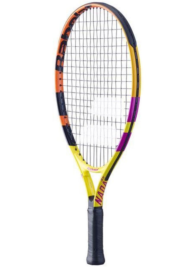BabolaT Pure Aero Nadal 180gm JUNIOR 19 STRUNG With Cover Yellow Orange Purple Tennis Racket  - Image 1