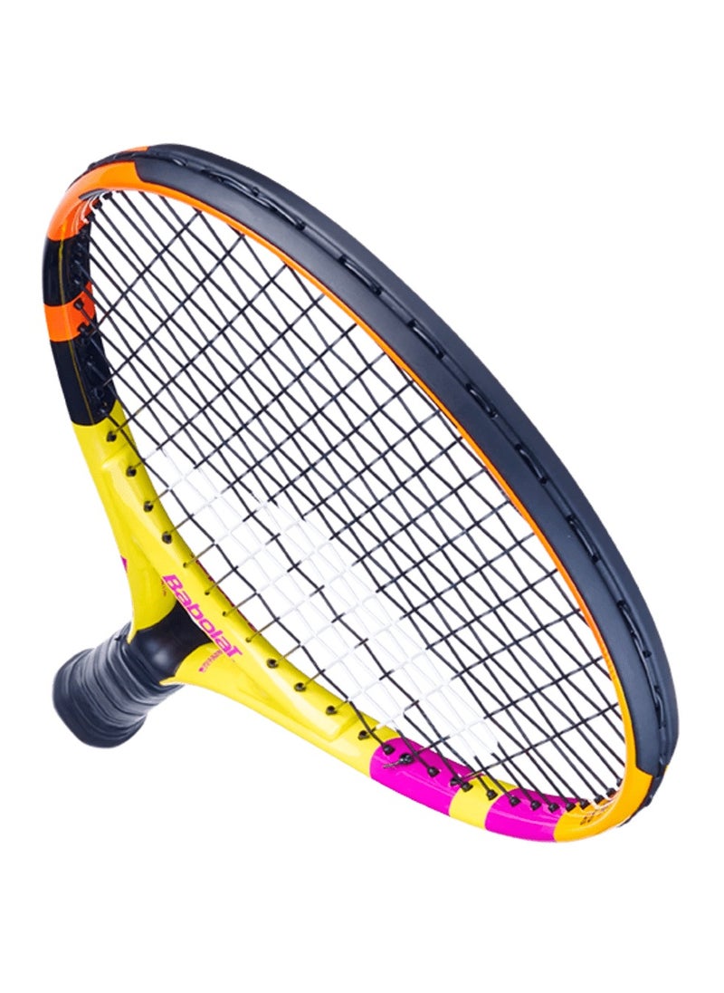 BabolaT Pure Aero Nadal 180gm JUNIOR 19 STRUNG With Cover Yellow Orange Purple Tennis Racket  - Image 4