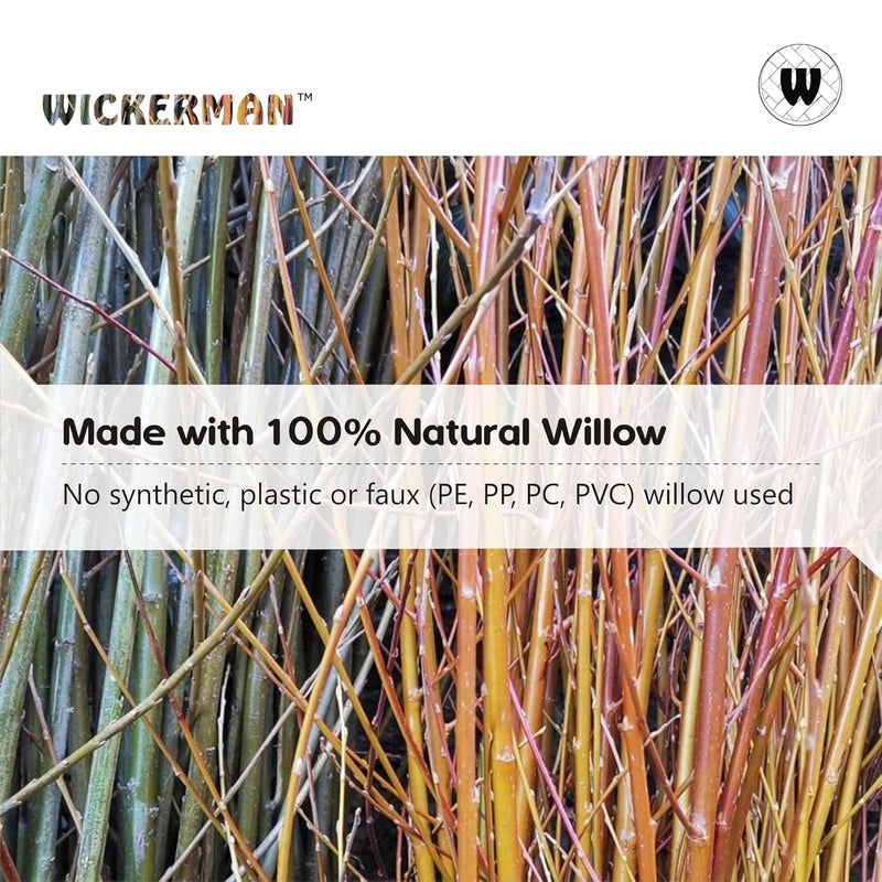 WICKERMAN WICKERMAN Festiva Basket Set Kashmir Willow Handcrafted Wicker Basket for Serving and Gifts Ideas for Holi and Ramadan Gift Hampers Festival Special Hamper Pack Set of 2 Baskets - Image 4