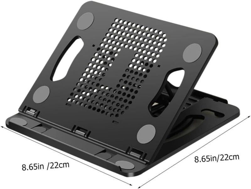 Folding Adjustable Laptop Stand Ergonomic Heat Dissipation Holder for Notebook and Tablet Positions for Optimal Viewing Angles Portable Design for Office Home Use - Image 5